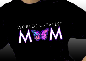 Worlds Greatest Mom (Butterfly) tshirt